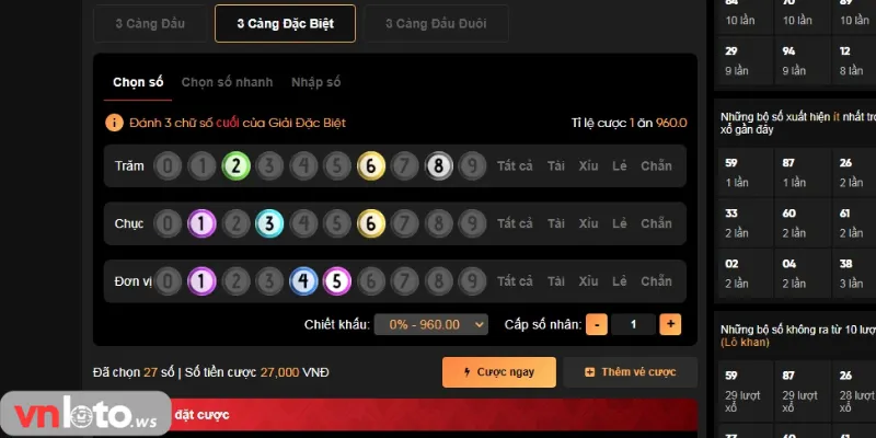 Hướng dẫn thao tác xuống tiền tại sân chơi